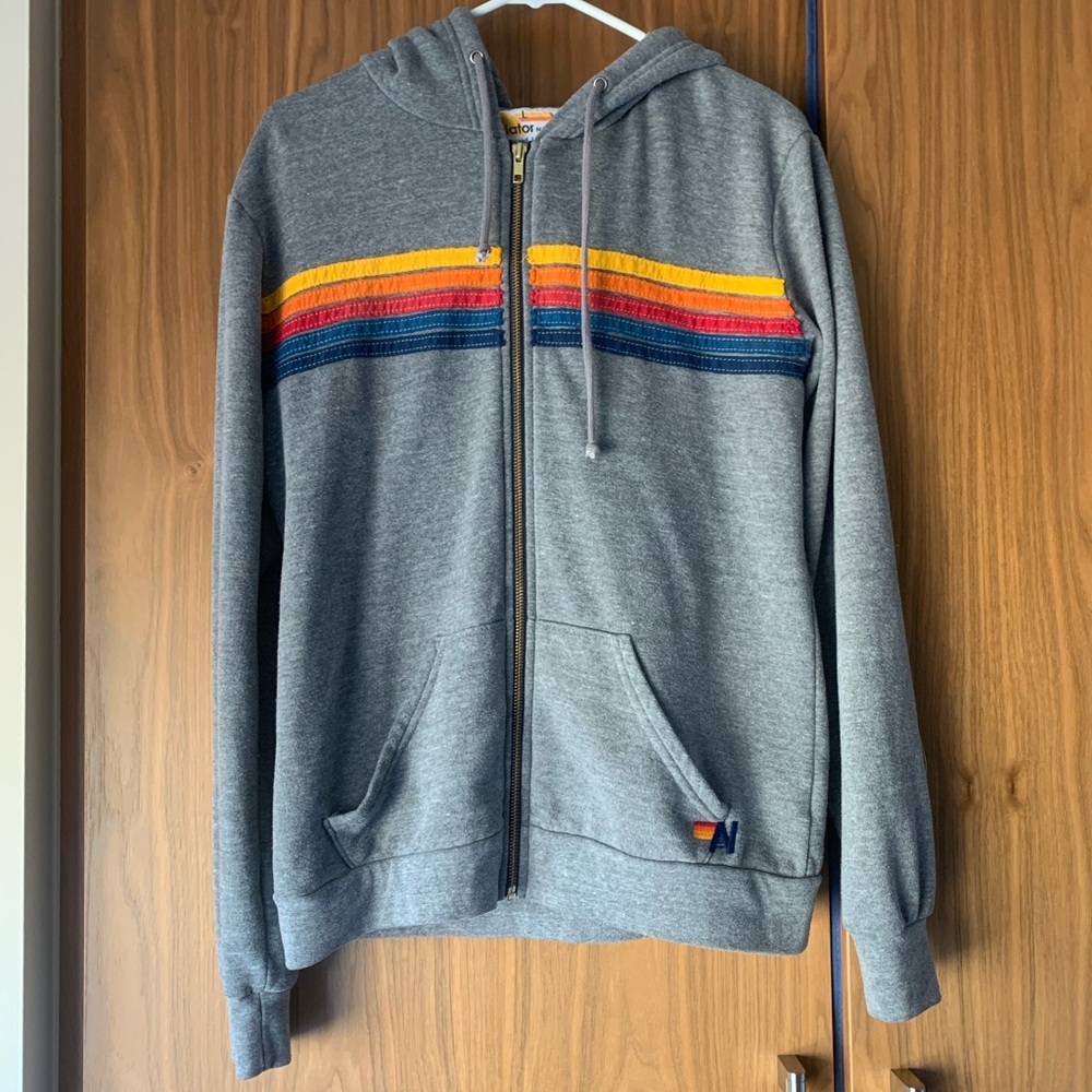 Aviator Nation stripped hoodie!